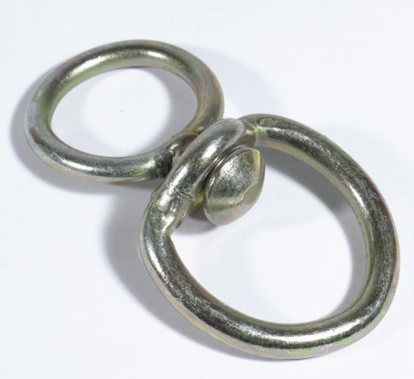 Çelik Zincir Halat Bağlama Fırdöndü Kalın 6-7 mm 10 cm
