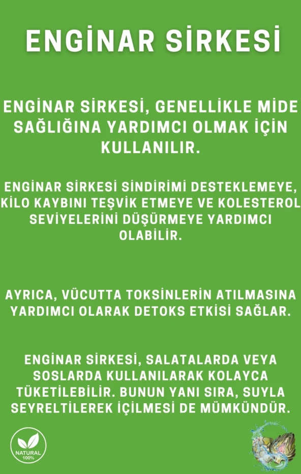 Enginar Sirkesi 500 ml - 2