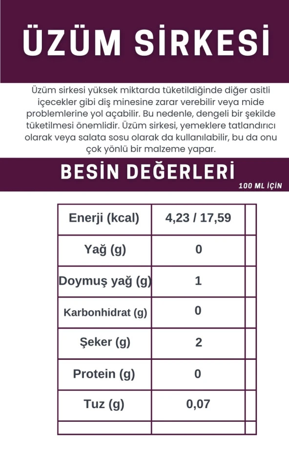 Üzüm Sirkesi 500 ml - 3