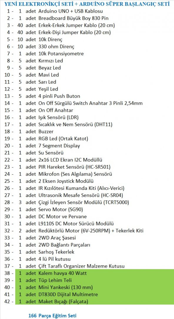 ELEKTRONİKÇİ SETİ + ARDUİNO SÜPER BAŞLANGIÇ SETİ - 3