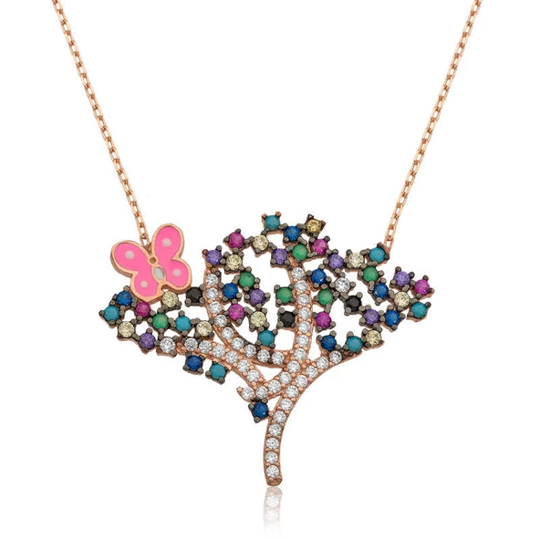 Gümüş Bahar Ağacı Bayan Kolye SL1321 ürün görseli