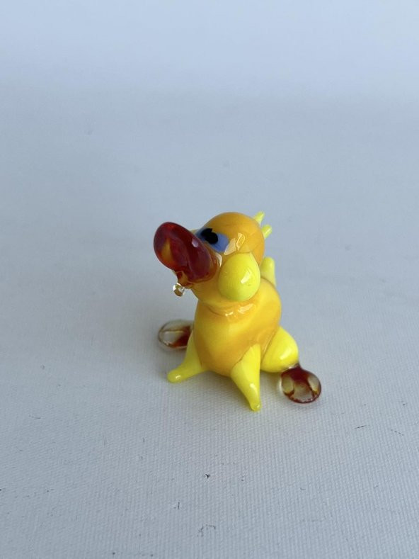 El Yapımı Murano Cam Ördek Biblo A34 - Resim 2