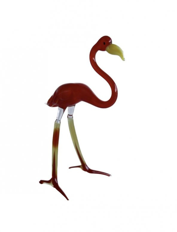 El Yapımı Murano Cam Flamingo Biblo A35