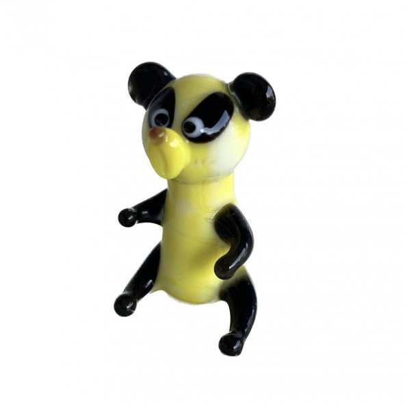 El Yapımı Murano Cam Panda Biblo A37 ürün görseli 1