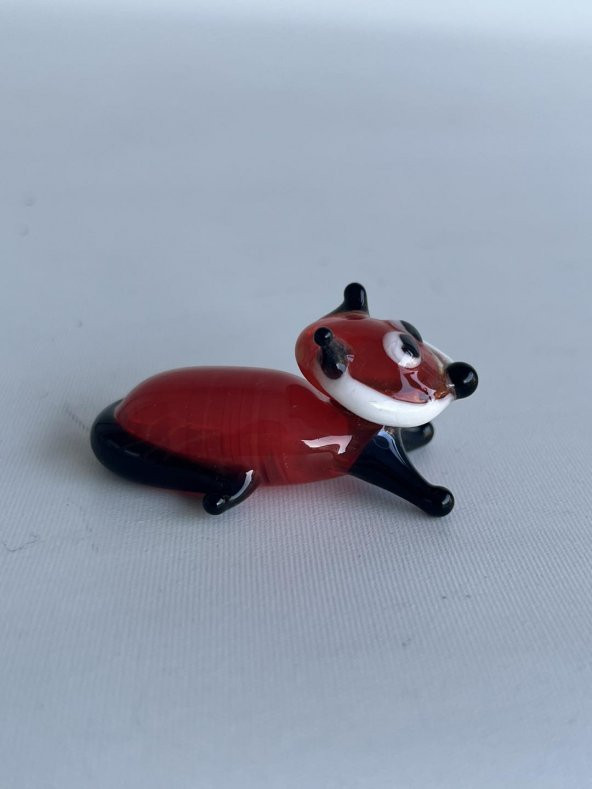 El Yapımı Murano Cam Tilki Biblo A36-04 - Resim 4