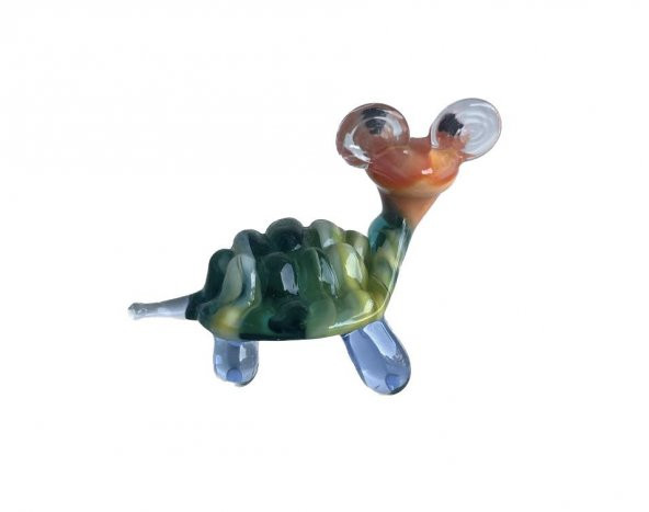 El Yapımı Murano Cam Kaplumbağa Biblo A41 ürün görseli 1