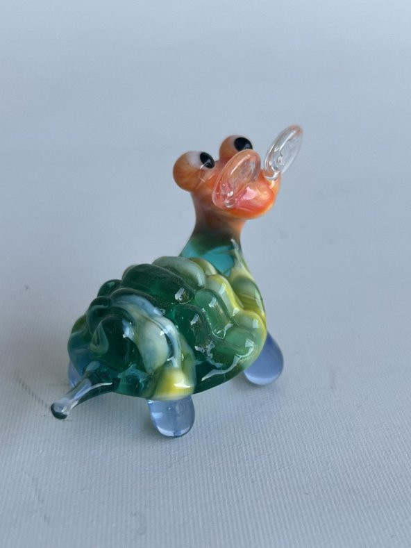 El Yapımı Murano Cam Kaplumbağa Biblo A41 - Resim 3