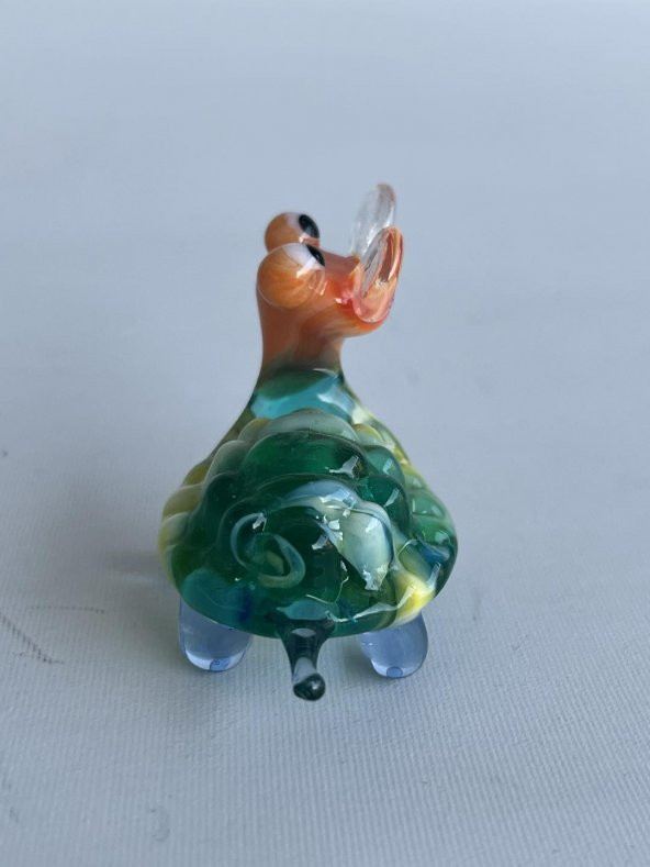 El Yapımı Murano Cam Kaplumbağa Biblo A41 - Resim 4