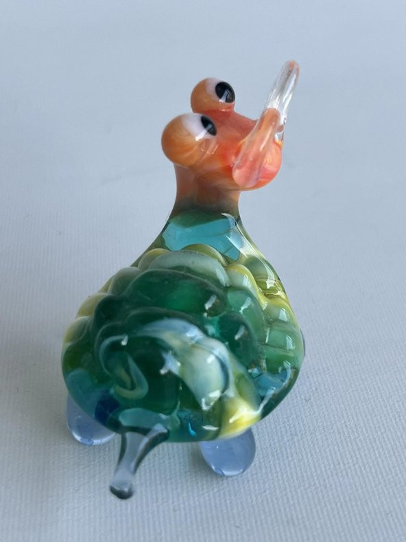 El Yapımı Murano Cam Kaplumbağa Biblo A41 - Resim 6