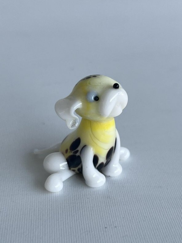 El Yapımı Murano Cam Köpek Biblo A43-03 - Resim 2