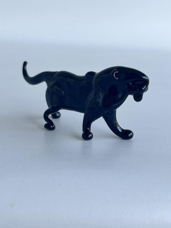 El Yapımı Murano Cam Kaplan Biblo A43-01 - Resim 4