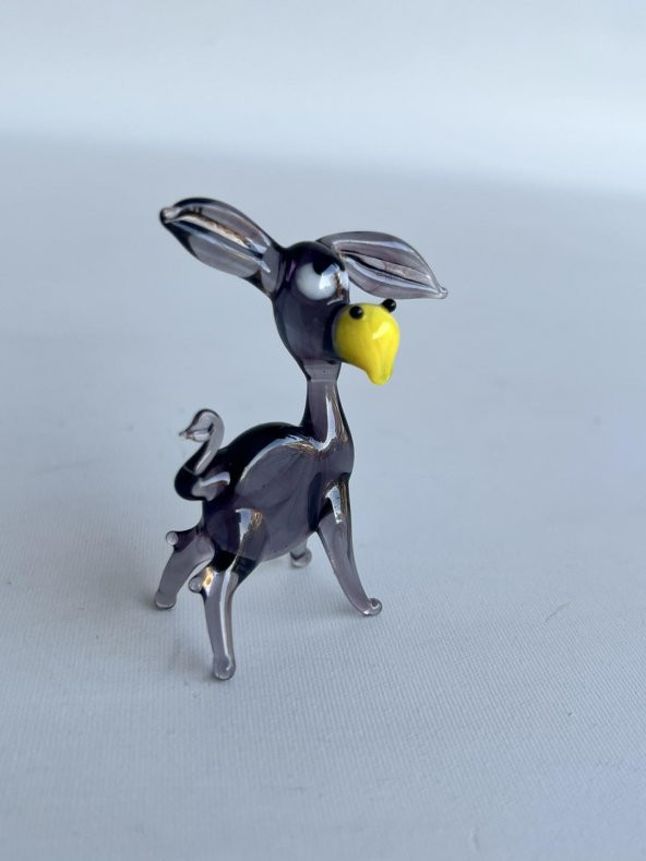 El Yapımı Murano Cam Eşek Biblo A44 - Resim 4