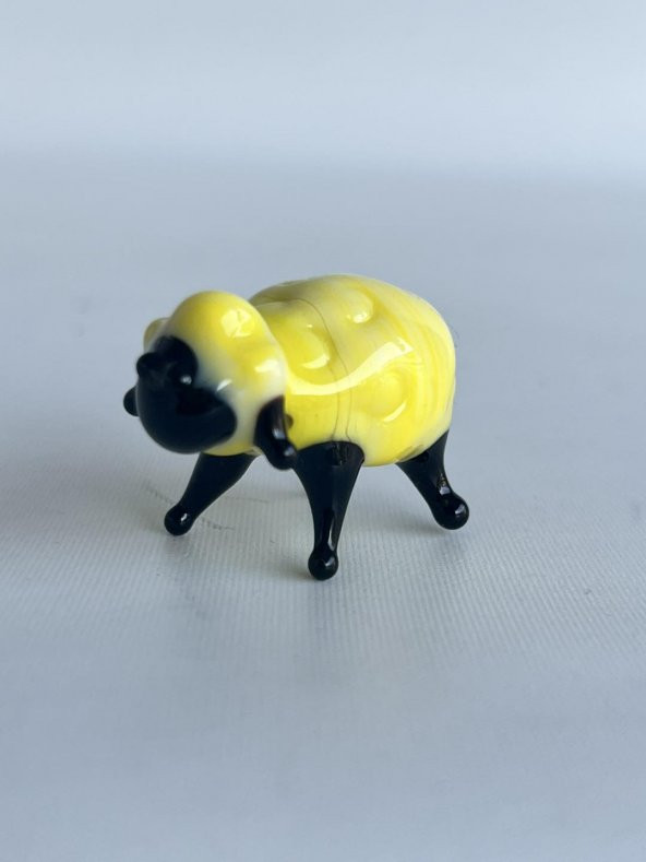 El Yapımı Murano Cam Koyun Biblo A46-01 - Resim 2