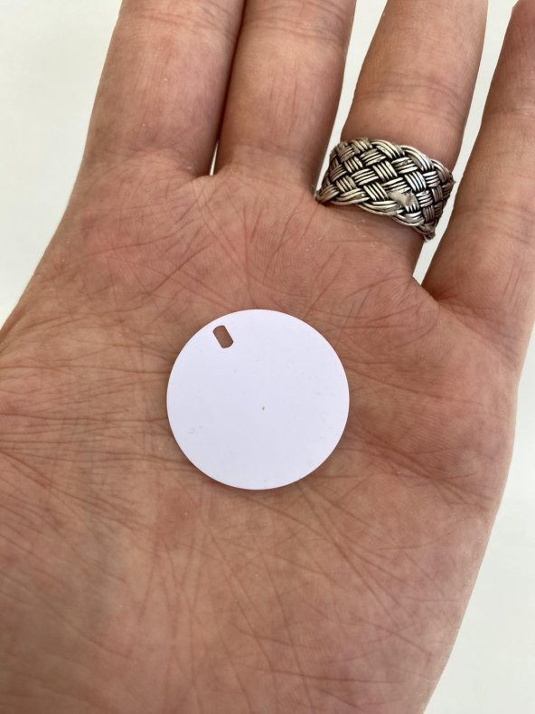Yuvarlak Elbise Pvc Payet Pul Beyaz 30mm 625 Gram - 2