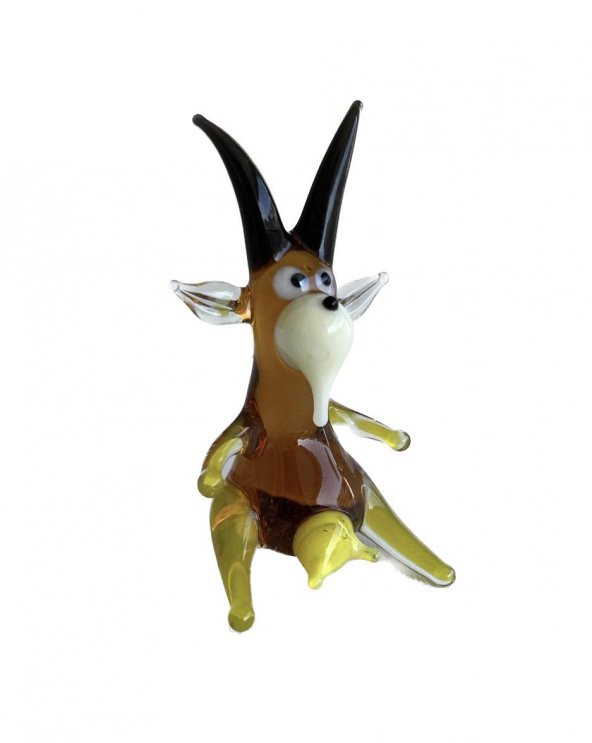 El Yapımı Murano Cam Keçi Biblo A51-03 ürün görseli 1