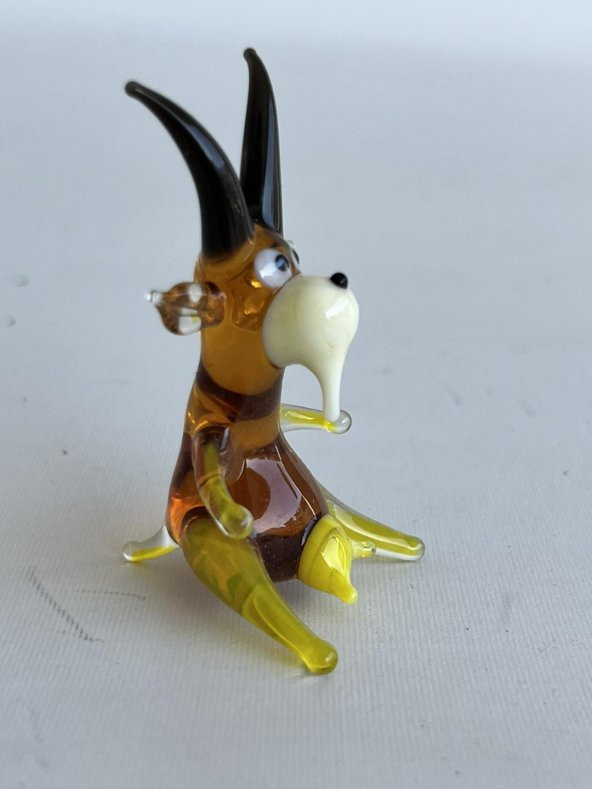 El Yapımı Murano Cam Keçi Biblo A51-03 - Resim 4