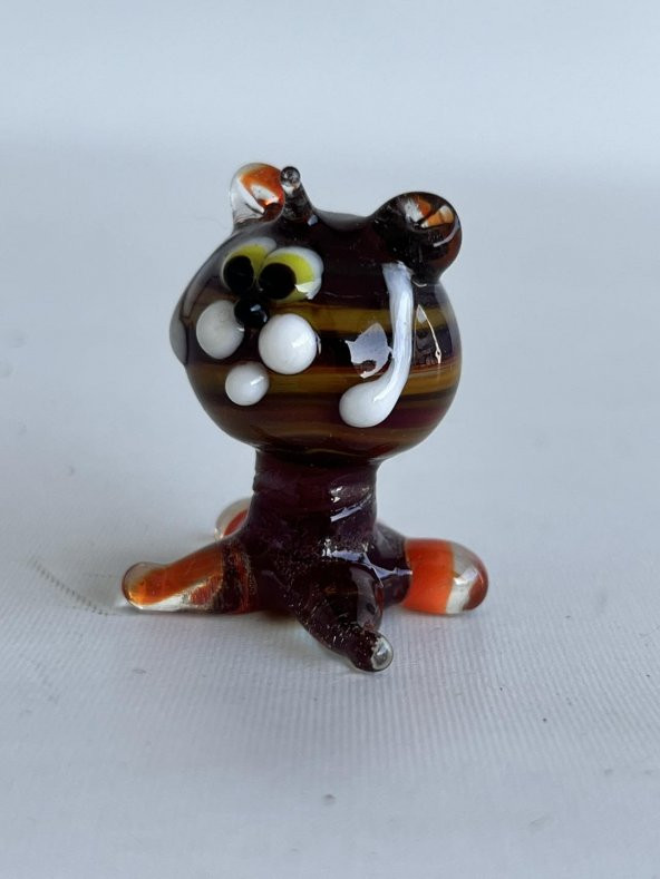 El Yapımı Murano Cam Kedi Biblo A55-03 - Resim 2