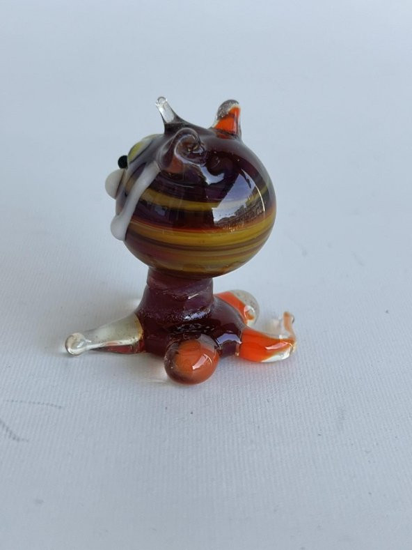 El Yapımı Murano Cam Kedi Biblo A55-03 - Resim 4