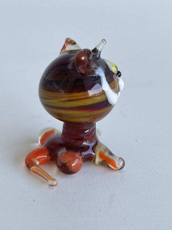 El Yapımı Murano Cam Kedi Biblo A55-03 - Resim 6