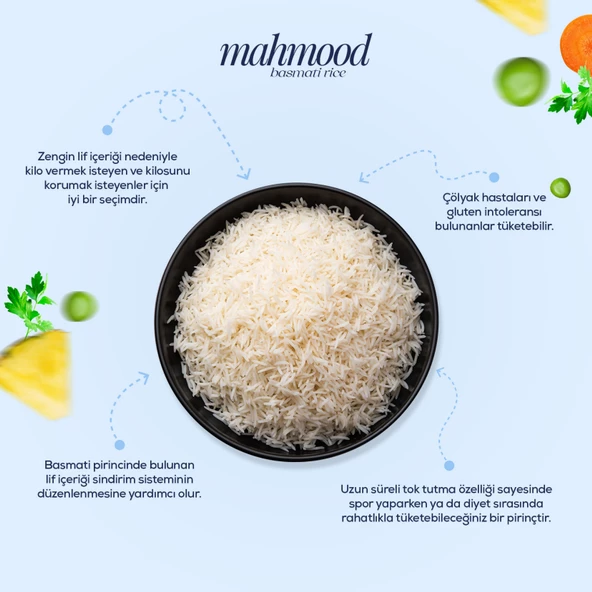 Mahmood Rice Basmati Pirinç 900 GR x 2 Adet - 2