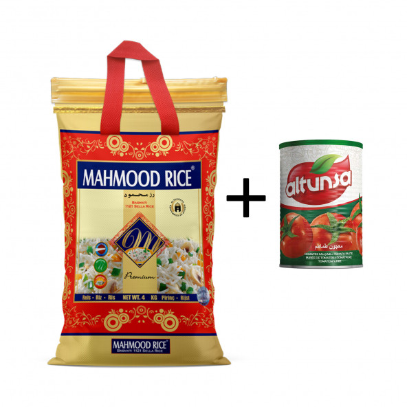 Mahmood Basmati Pirinç 4 Kg - Altunsa Domates Salçası 830gr