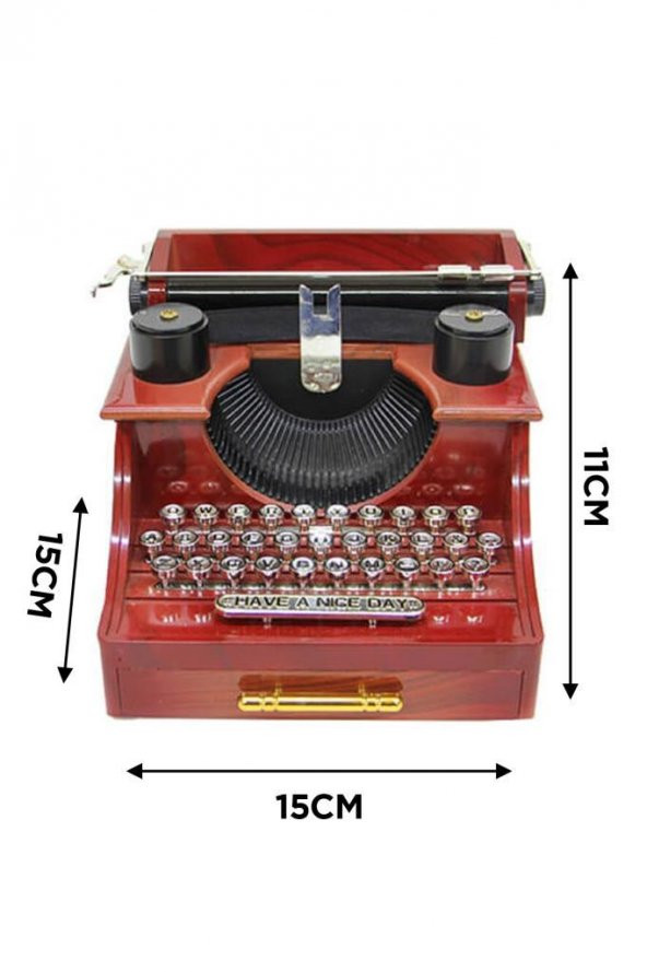 Nostaljik Daktilo Müzik Kutusu - 2