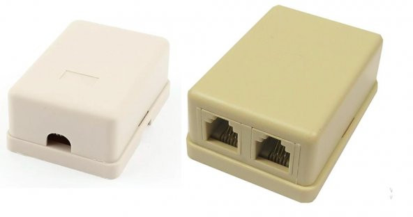 Çift Çıkışlı RJ11 Telefon Kutusu - 1