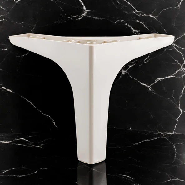 Sedef Lüks Mobilya Kanepe Sehpa Tv Ünitesi Koltuk Ayağı 14 Cm Krem Baza Ayakları - Resim 2