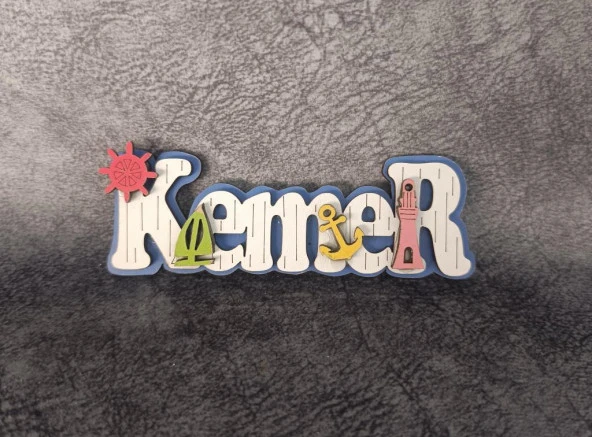 Magnet Dümen Çapa Gemi Kule Yelken Deniz Kabuk Nazar Göz Buzdolabı Süsü Ahşap Magnet Mıknatıslı Hediyelik Eşya