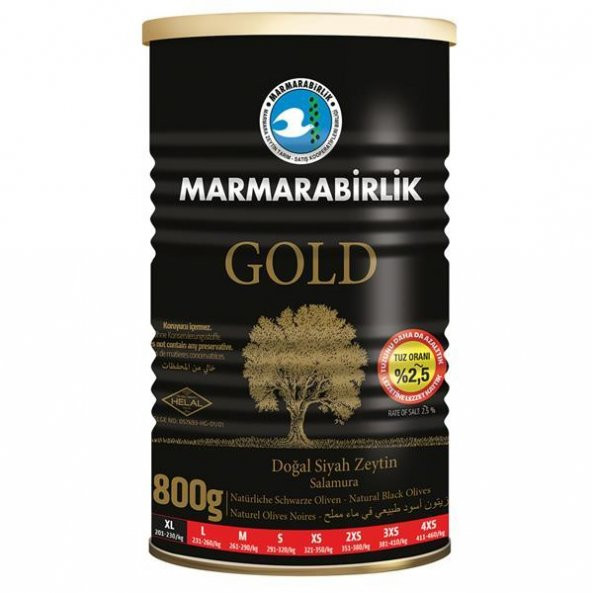 Marmarabirlik Birlik Gold 800 Gr 2,5 Tuzlu