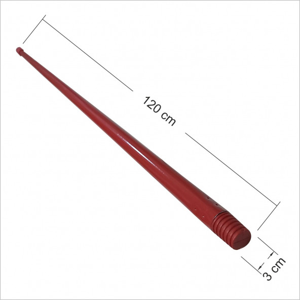 Uzun Metal 120 cm Derin Vazo Boru Baca Silme Vidalı Temizleme Bezi Fırça Sopası Süpürge Sapı Kulpu - 4