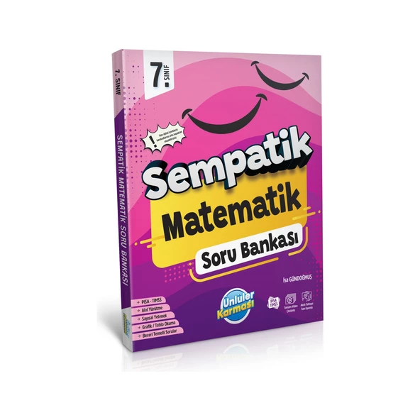 Ünlüler Yayınları 7.SINIF SEMPATİK BANKALARI MATEMATİK