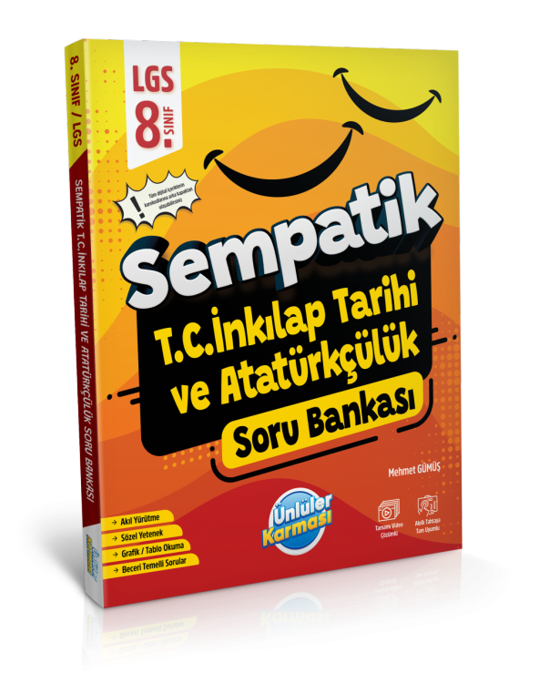 Ünlüler Yayınları 8. SINIF SEMPATİK SORU BANKASI T.C İNKILAP TARİHİ VE ATATÜRKÇÜLÜK