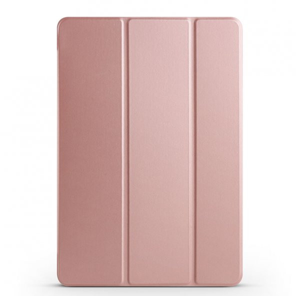 KNY Huawei MatePad 11 İnç 2023 Kılıf Arkası Şeffaf Standlı SmartCover Kılıf Rose Gold