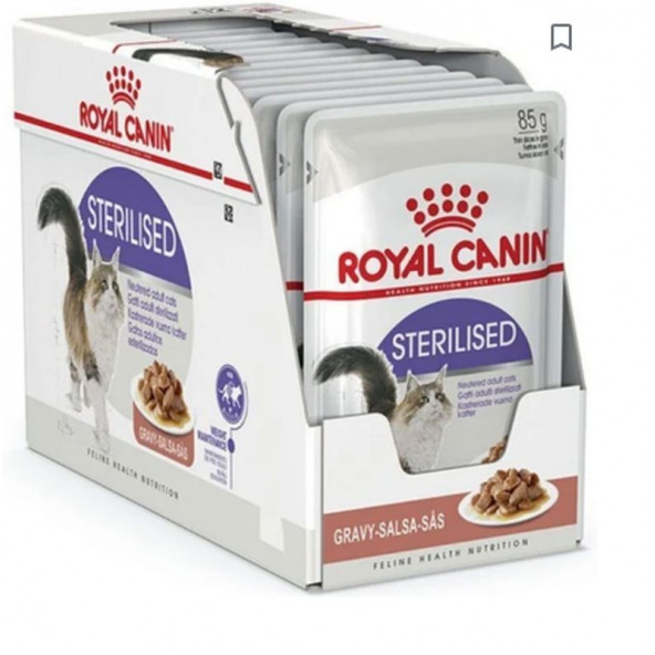 Royal Canin Sterilised Yaş Kedi Maması (sos içinde taneler) 85 gr X 12 Adet