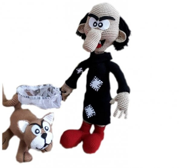Şirinler Gargamel ve Azman Amigurumi Organik Oyuncak - 1