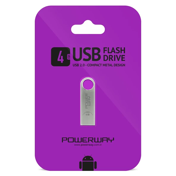 Powerway 4 Gb Metal Usb Flash Bellek