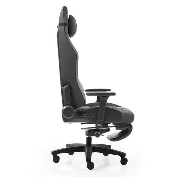 xDrive Fırtına Profesyonel Oyuncu Koltuğu Ayak Uzatmalı Kumaş Gri - 5