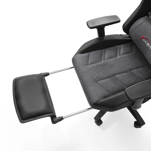 xDrive Fırtına Profesyonel Oyuncu Koltuğu Masajlı Ayak Uzatmalı Gri/Siyah - 7