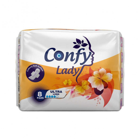 Confy Lady Hijyenik Ped Ultra Long 8 Adet