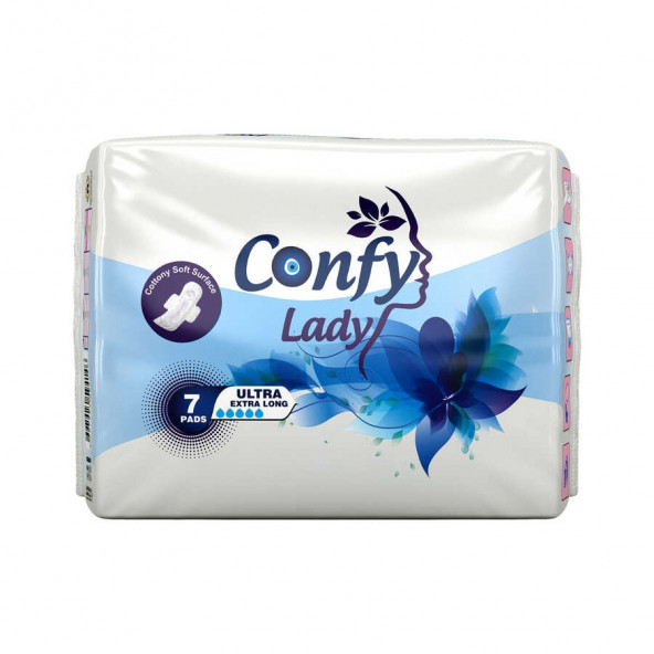 Confy Lady Hijyenik Ped Ultra Extralong 7 Adet