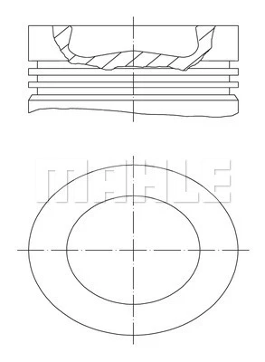 PISTON SEGMAN 81.50MM 0.50 AMAROK CADDY III-IV GOLF VI 2.0 TDI 05- CKUB CFHC CBBB CBDC CLCA