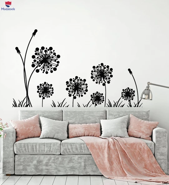 Oturma Odası, Yatak Odası Duvar Sticker Çiçekçi Dükkanı Karahindiba Çiçek Oturma Odası Çıkartmaları ürün görseli