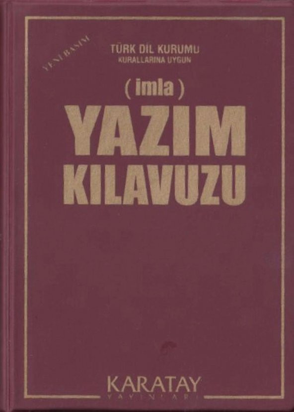 4E Yazım Kılavuzu Plastik Kapak İmla Kılavuzu