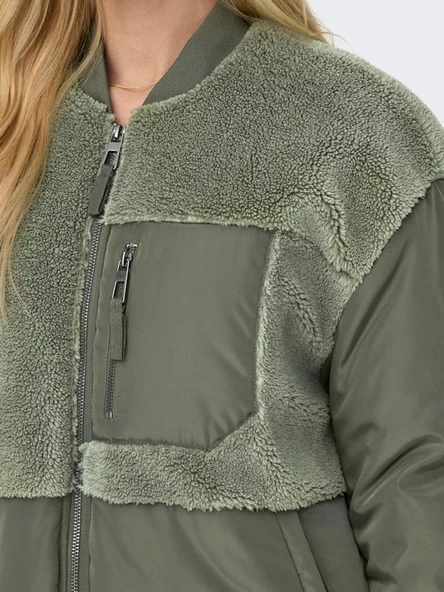 Only Emmy Fleece Bomber Kadın Ceket 15292801 - 3