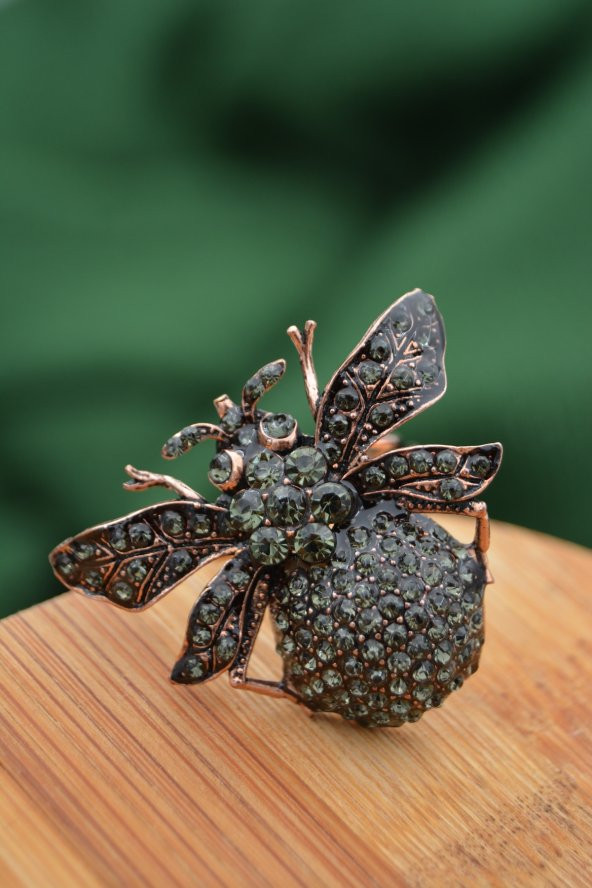 STONEAGE Bayan Yüzük Ayarlanabilir Hayvan Figürlü Zirkon Taşlı - Resim 4