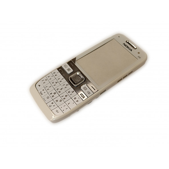 Nokia E55 Kasa Kapak Tuş Takımı E55 Uyumlu Beyaz Renk Orta Kasa Ön Kapak Arka Kapak Tuş Takımı - 2