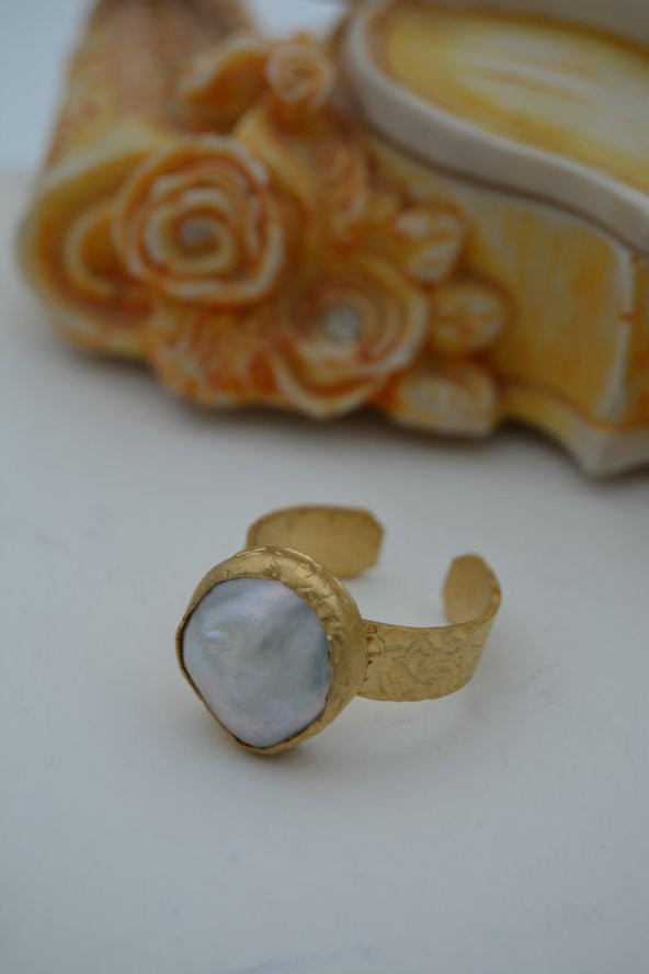 STONEAGE BAROK İNCİ AYARLANABİLİR YÜZÜK