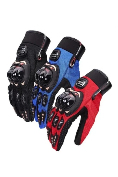 Pro Biker Motosiklet Bisiklet Eldiveni Tam Parmak Korumalı Motor Eldiveni - 3