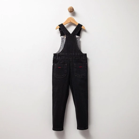 Jolbaby Ayıcıklı Kot Bahçıvan Salopet Unisex Çocuk Tulum - 2